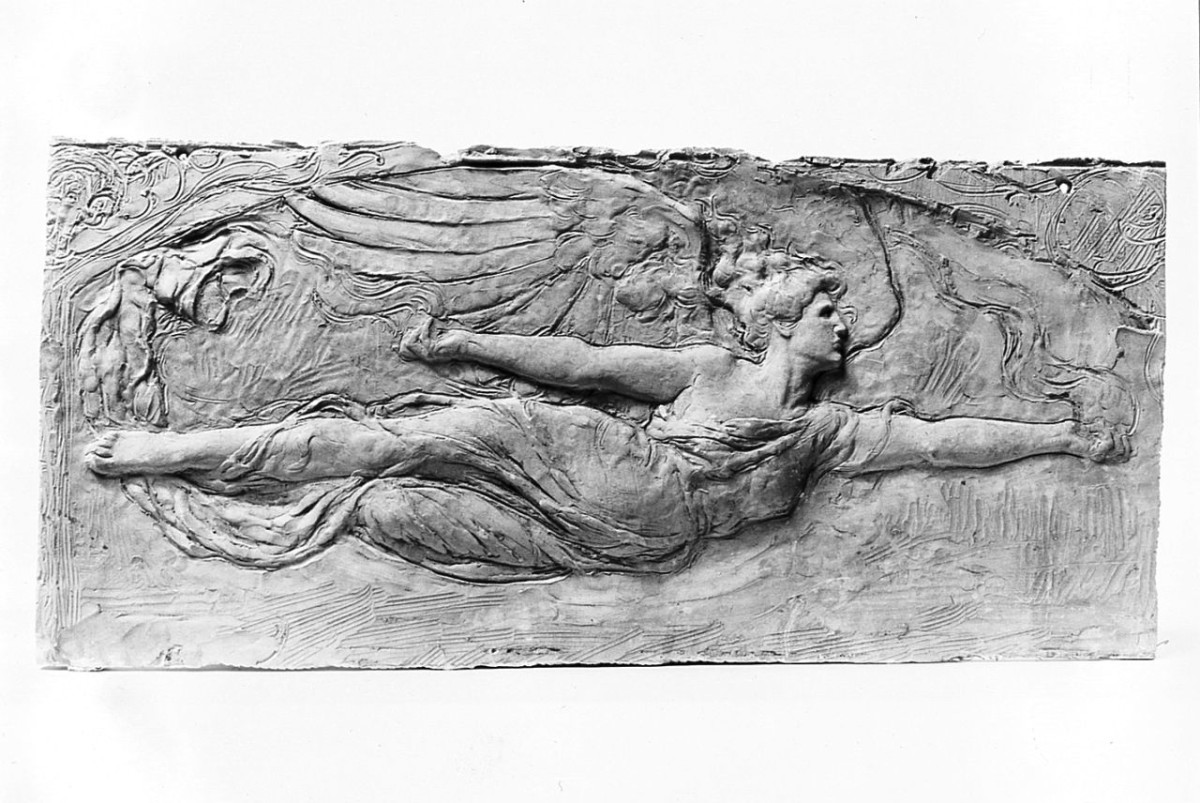 La fiamma, figura femminile alata (calco di rilievo) di Trentacoste Domenico (inizio sec. XX)