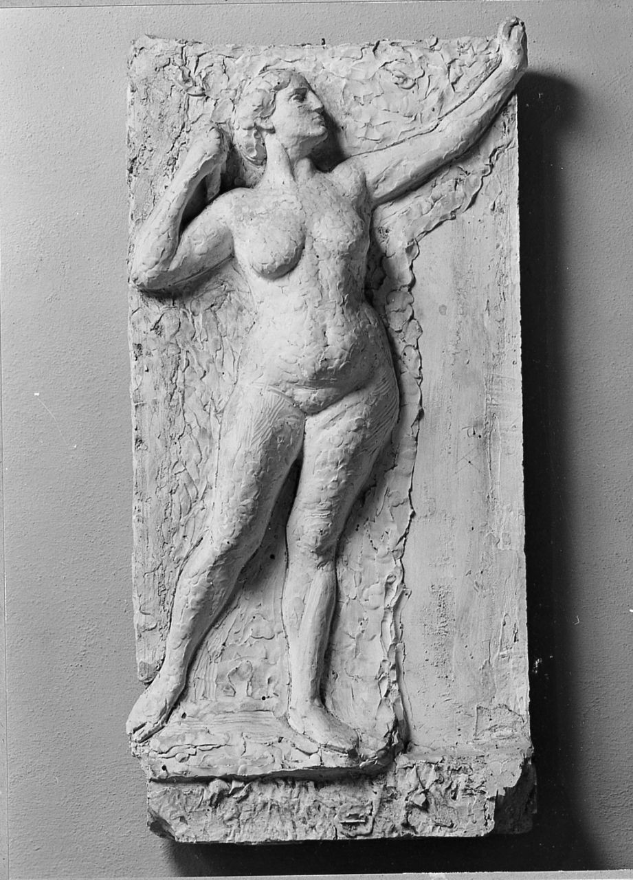 Nudo femminile. Moneta da 5 lire, figura femminile nuda (calco di rilievo) di Trentacoste Domenico (sec. XX)