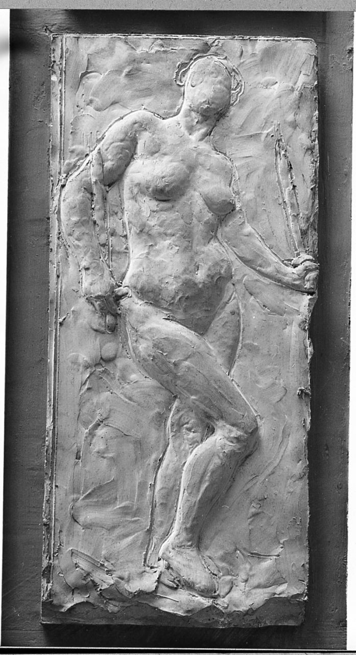 Allegoria per il Parlamento, figura femminile nuda (calco di rilievo) di Trentacoste Domenico (sec. XX)