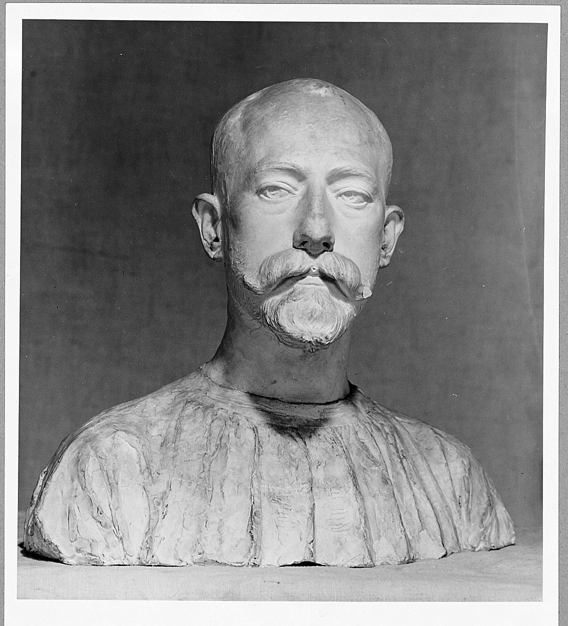 busto autoritratto di Domenico Trentacoste (calco di scultura) di Trentacoste Domenico (sec. XIX)