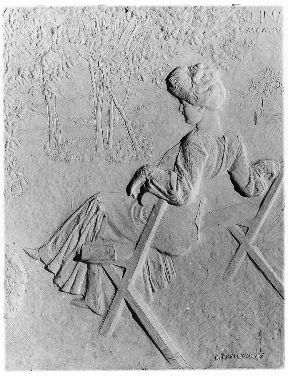 Lina Cavalieri (calco di rilievo) di Trentacoste Domenico (sec. XX)