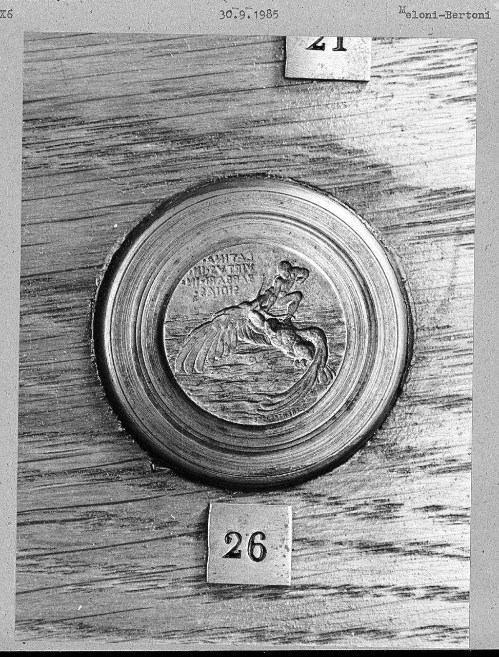 figura maschile e animale (matrice) di Trentacoste Domenico (sec. XX)