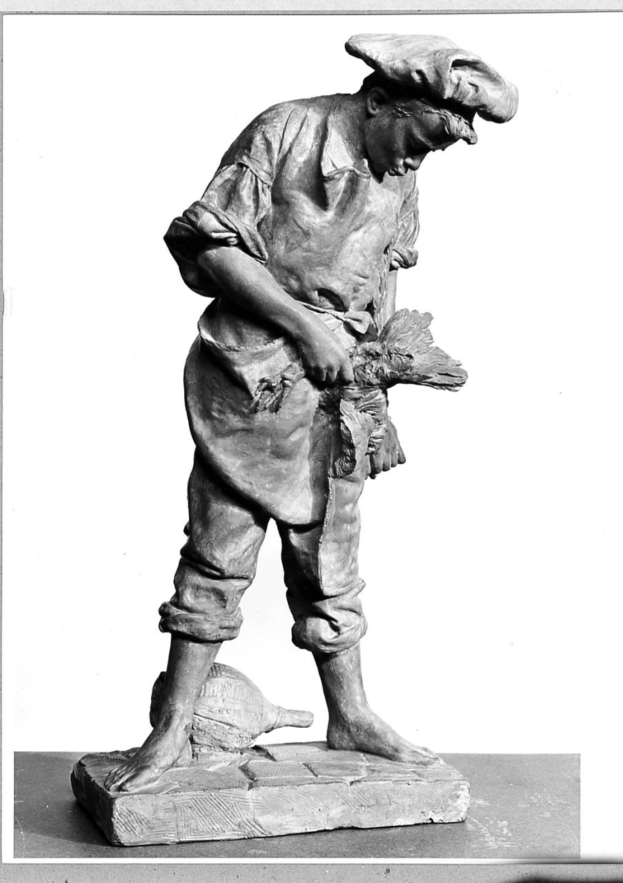 Le marmiton, figura maschile (scultura) di Ximenes Ettore (sec. XIX)