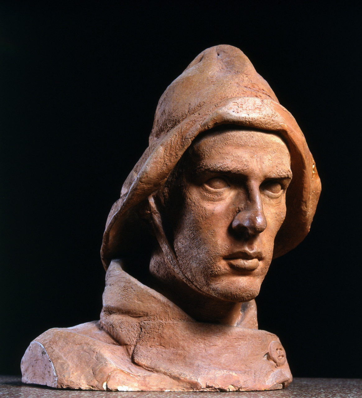 busto di marinaio, ritratto d'uomo di profilo (scultura) di Vatteroni Felice (sec. XX)