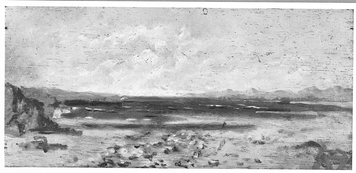 Marina, paesaggio marino (dipinto) di Ancillotti Goretti Beatrice (sec. XX)