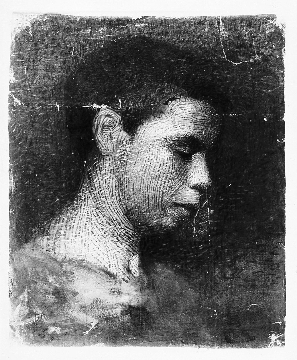 ritratto di giovane (dipinto) di Ancillotti Goretti Beatrice (sec. XX)