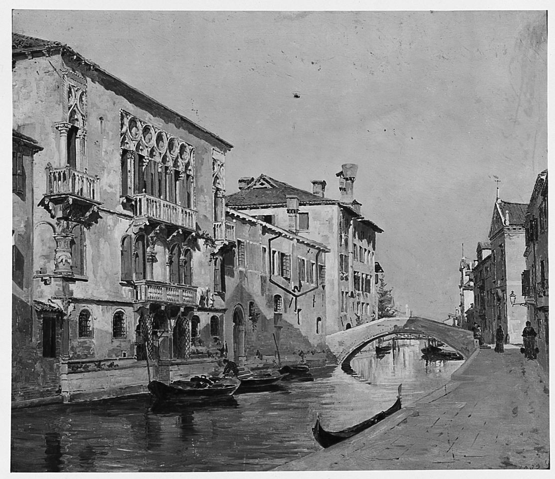 veduta di Venezia (dipinto) di Brandeis Antonietta (seconda metà sec. XIX)