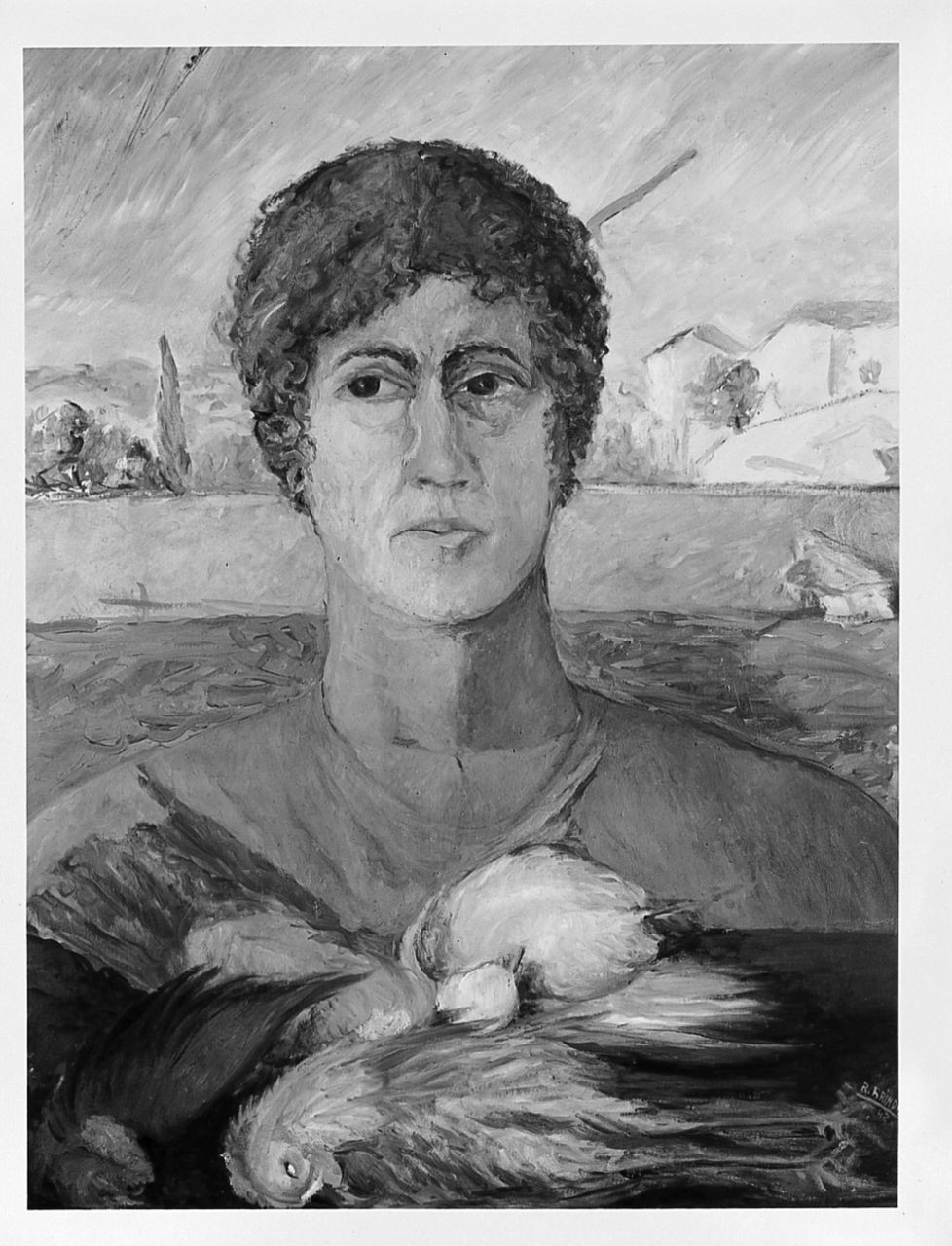 ritratto di donna (dipinto) di Brindisi Remo (sec. XX)