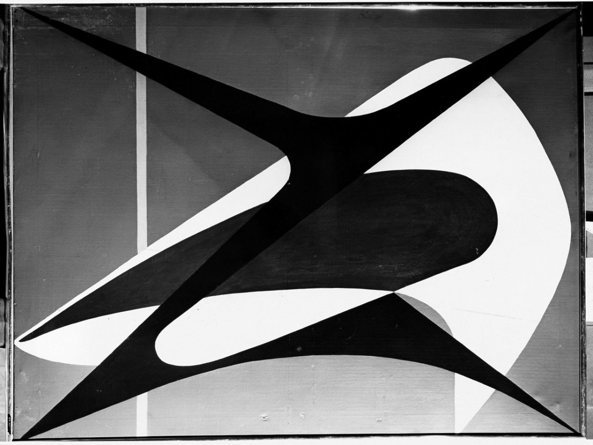 Composizione, soggetto astratto (dipinto) di Brunetti Bruno (sec. XX)