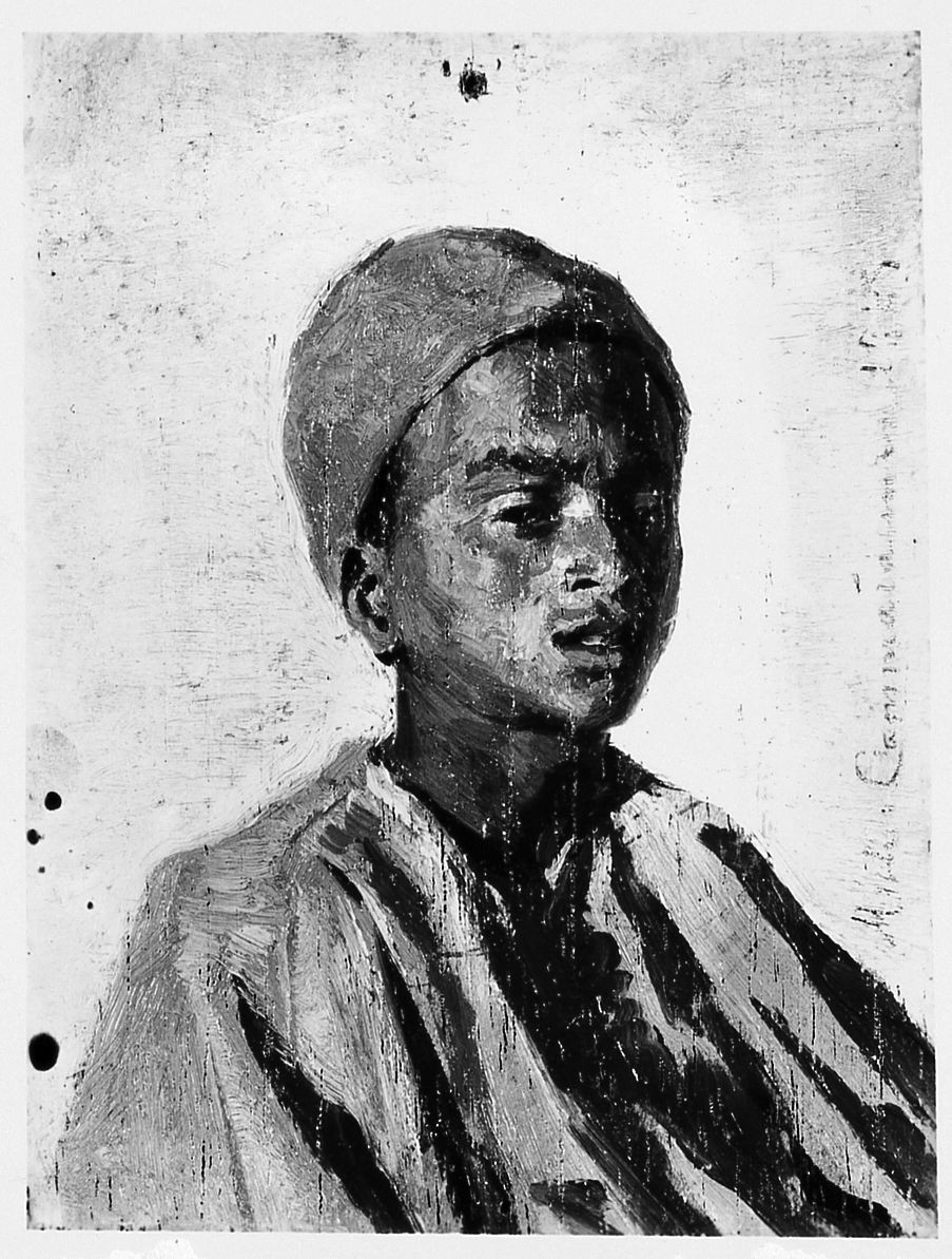 Moretto, ritratto di giovane (dipinto) di Cammarano Michele (sec. XIX)