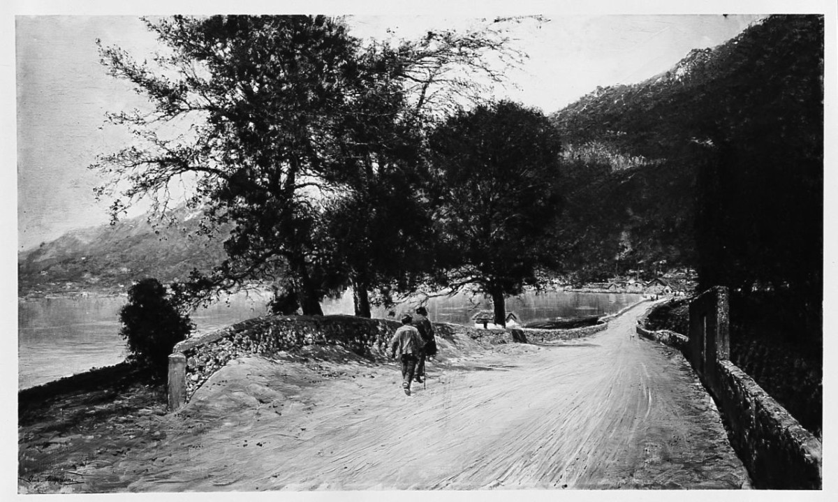 paesaggio (dipinto) di Campriani Alceste (seconda metà sec. XIX)