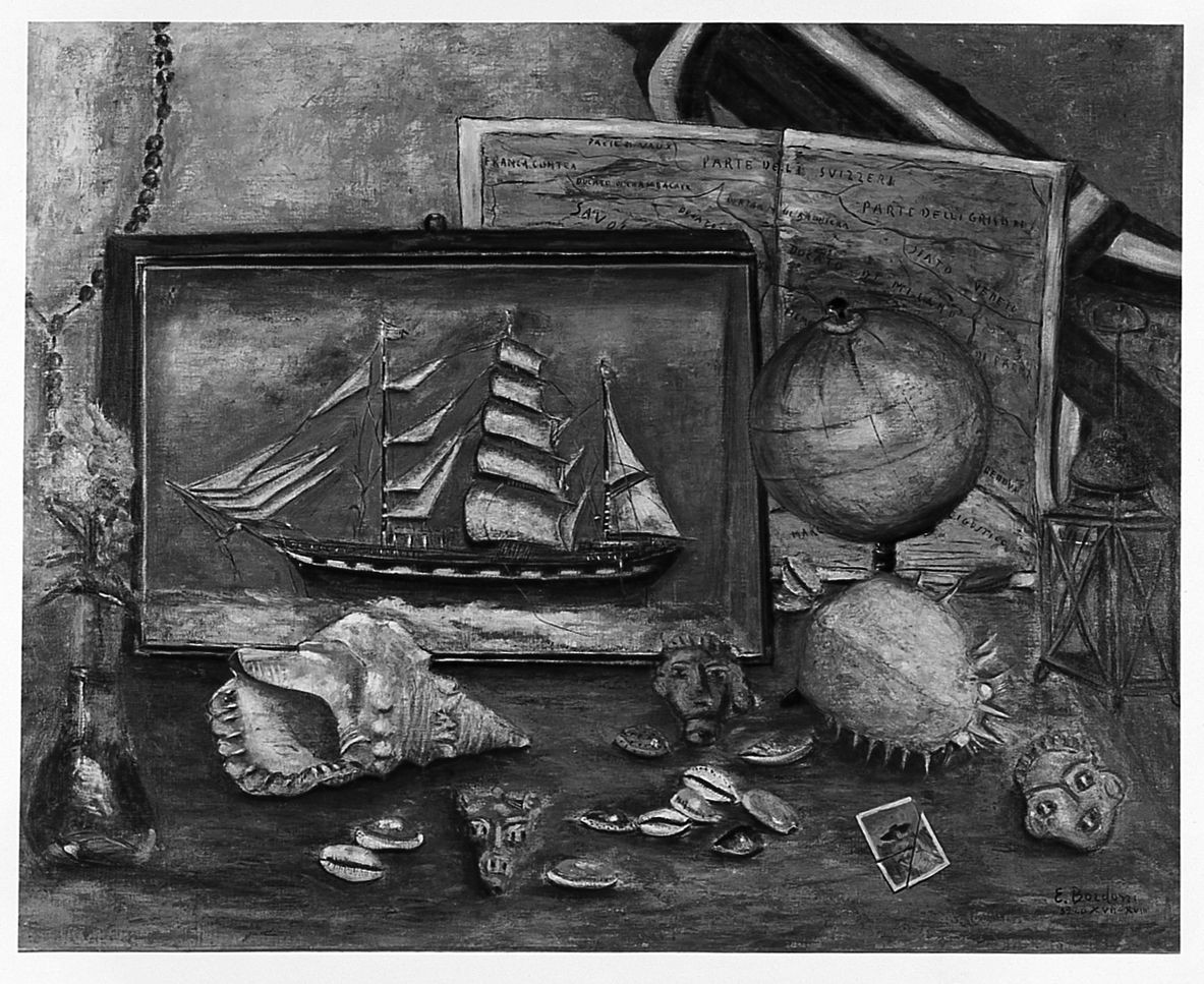 Nostalgia, natura morta (dipinto) di Bordoni Enrico (sec. XX)