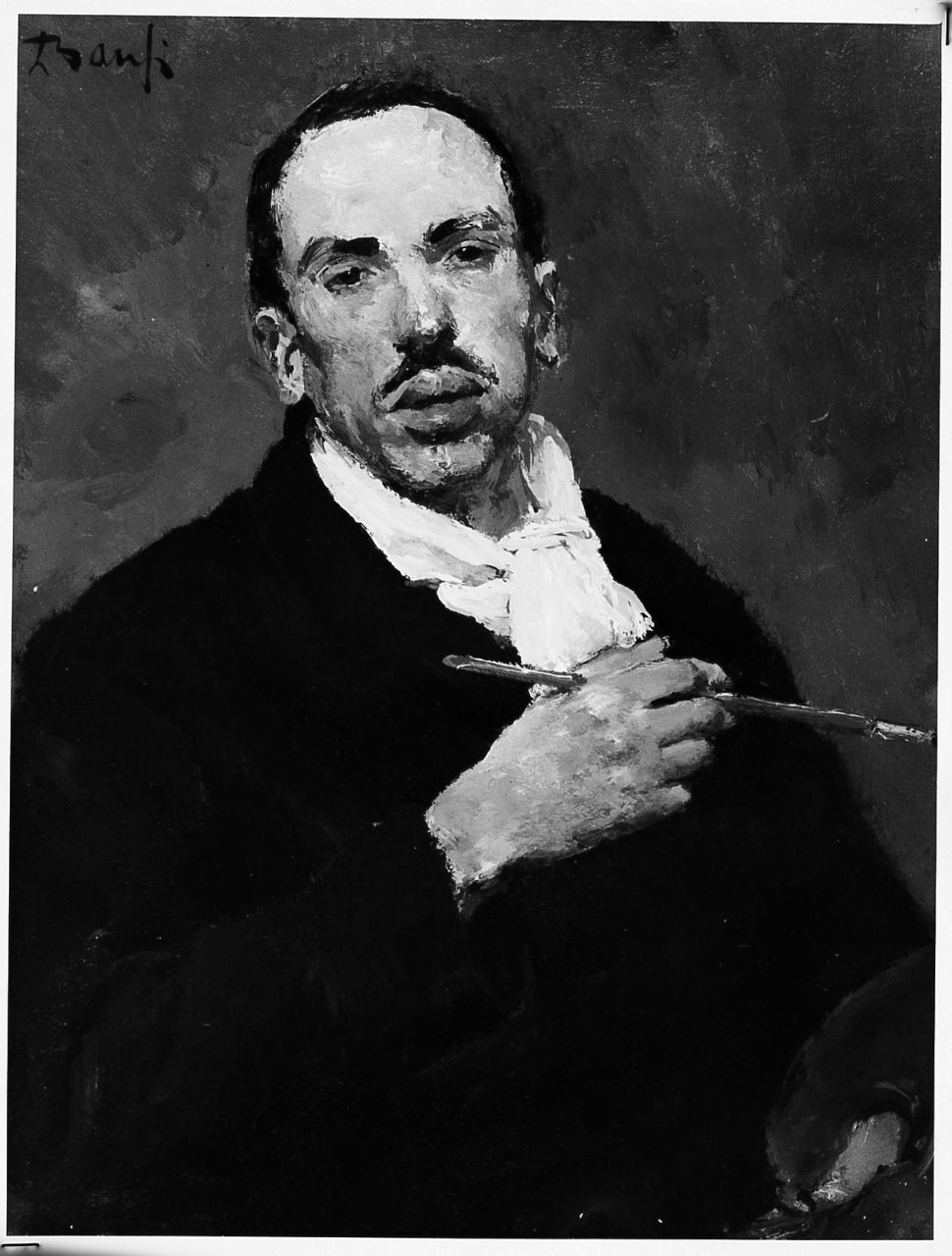 autoritratto di Dino Bausi (dipinto) di Bausi Dino (sec. XX)