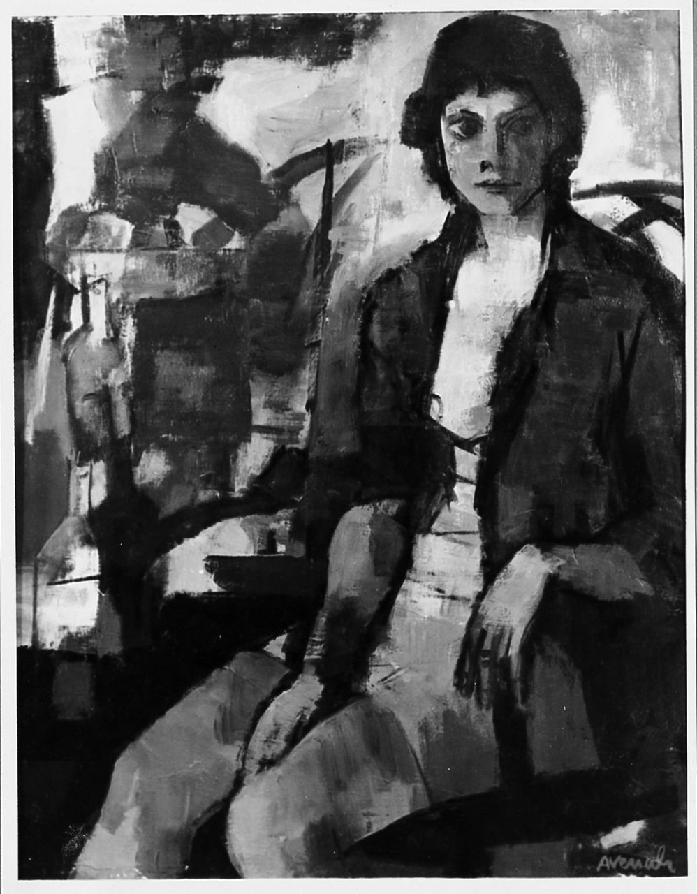 ritratto di donna (dipinto) di Avenali Marcello (sec. XX)