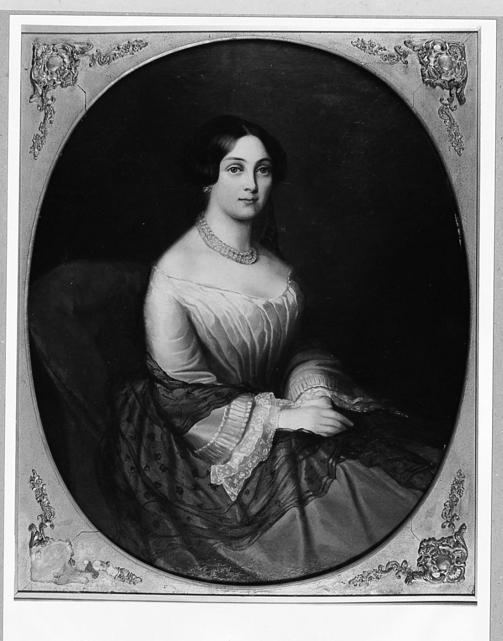 ritratto di donna (dipinto) - ambito tedesco (sec. XIX)