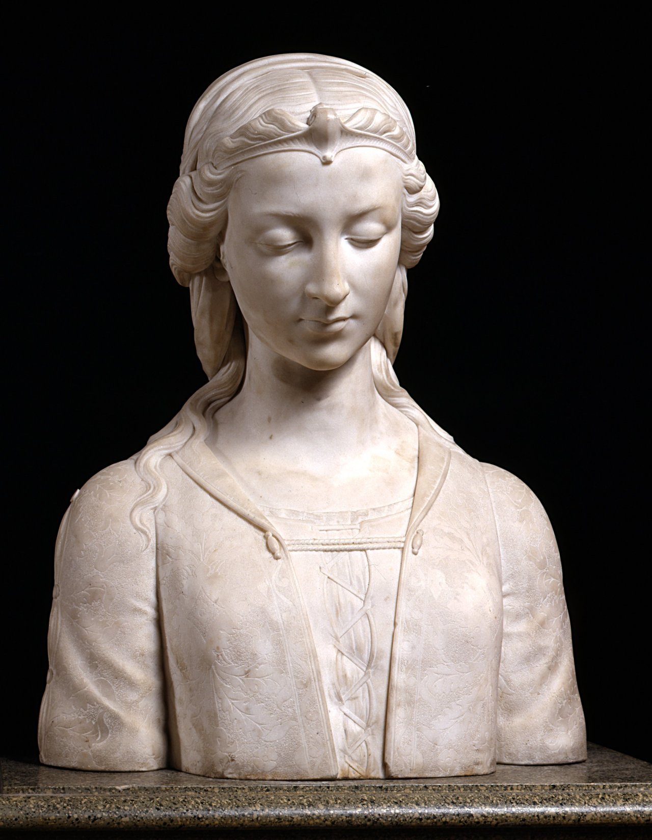 busto ritratto di Piccarda Donati (scultura) di Bastianini Giovanni (sec. XIX)