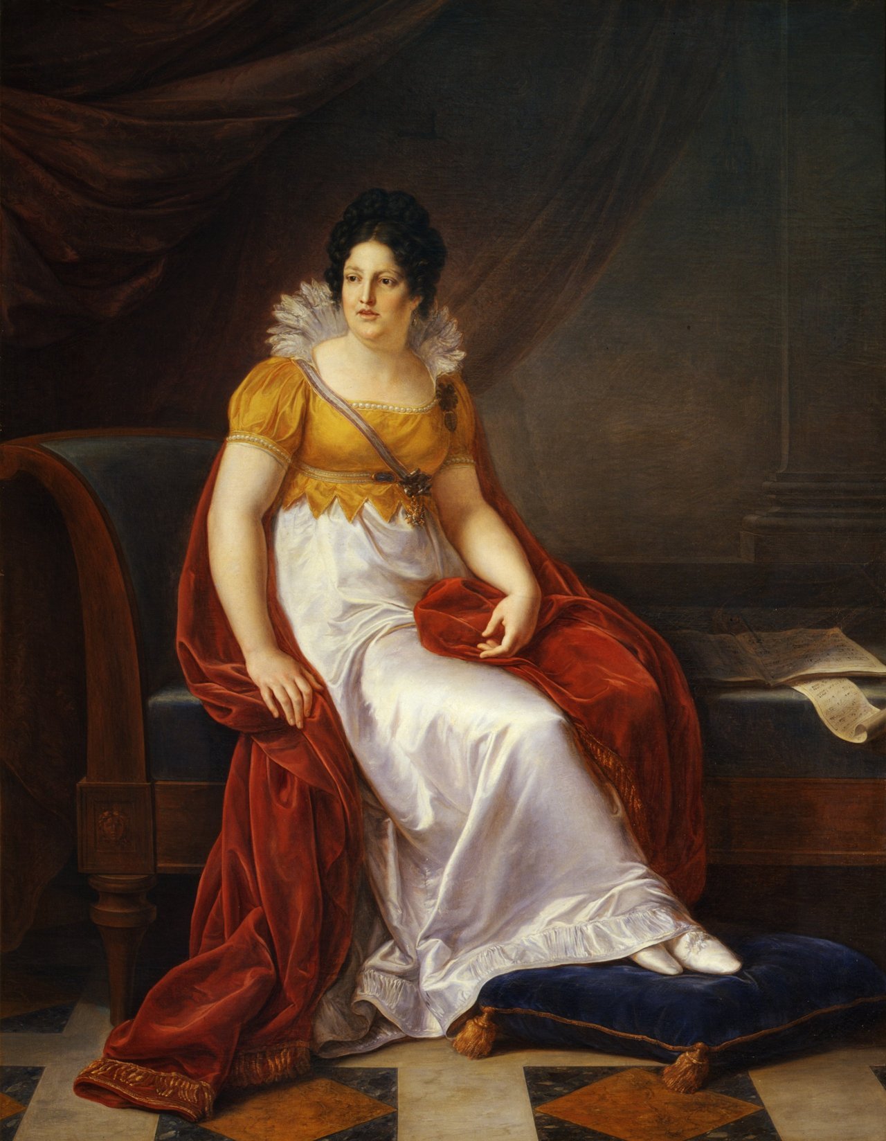 ritratto di Maria Luisa di Borbone, duchessa di Lucca (dipinto) di Cammuccini Vincenzo (sec. XIX)