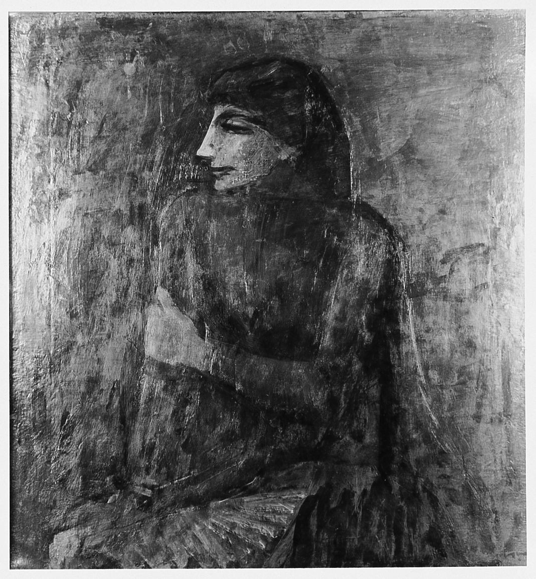 ritratto di donna (dipinto) di Capocchini Ugo (sec. XX)