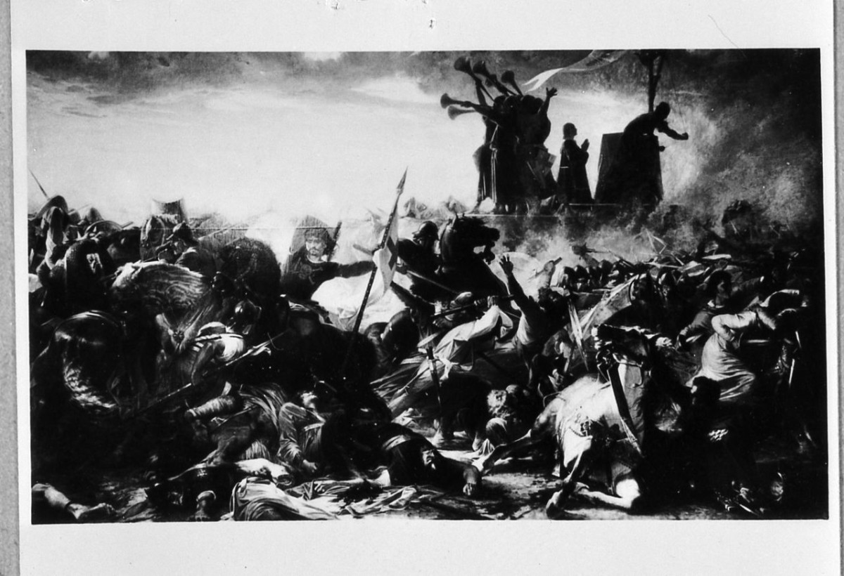 battaglia di Legnano (dipinto) di Cassioli Amos (sec. XIX)