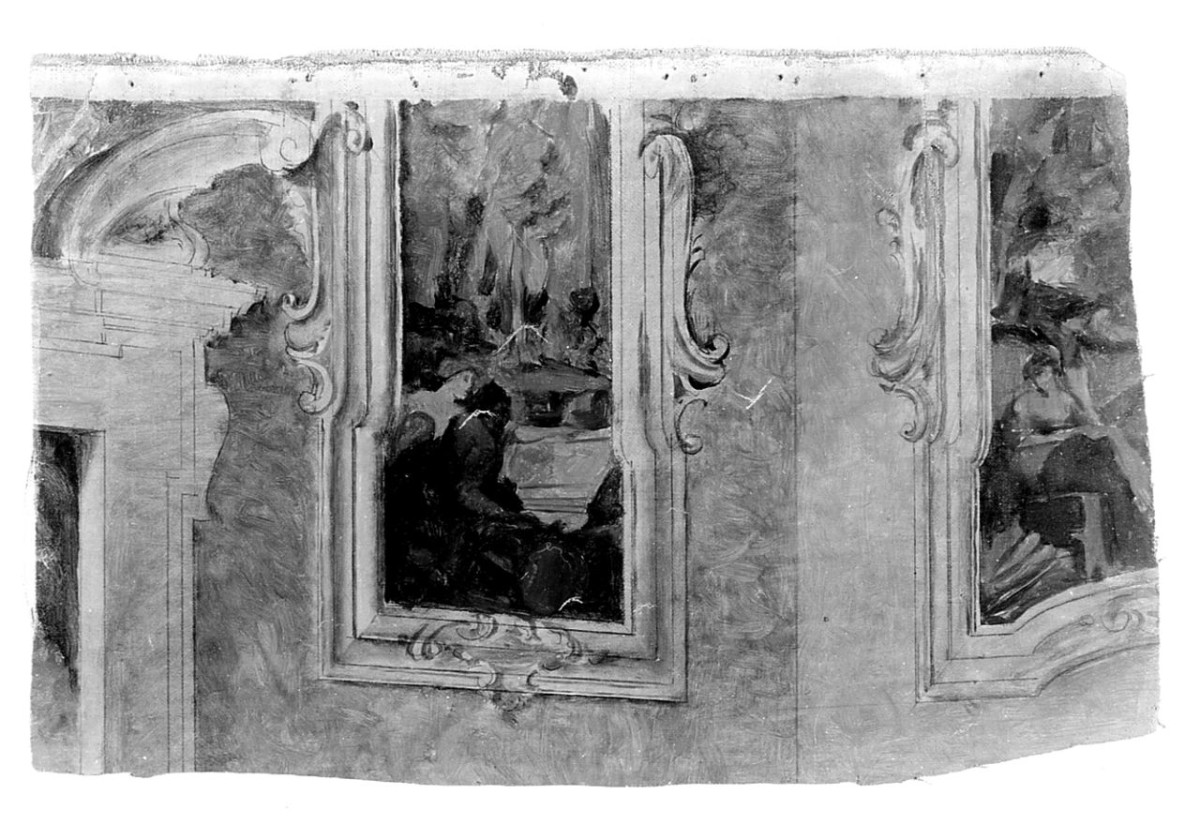 interno (dipinto) di Cecchi Adriano (sec. XX)