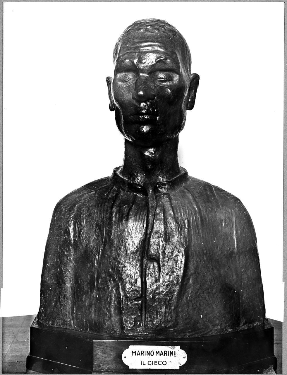 Il cieco, busto ritratto d'uomo (scultura) di Marini Marino (sec. XX)
