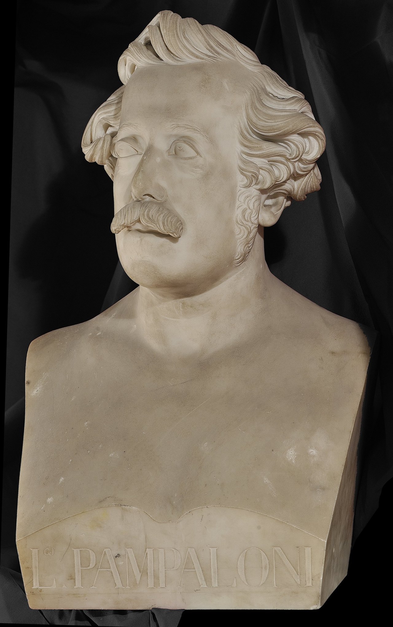 ritratto di Luigi Pampaloni (scultura) di Caselli Ludovico (sec. XIX)
