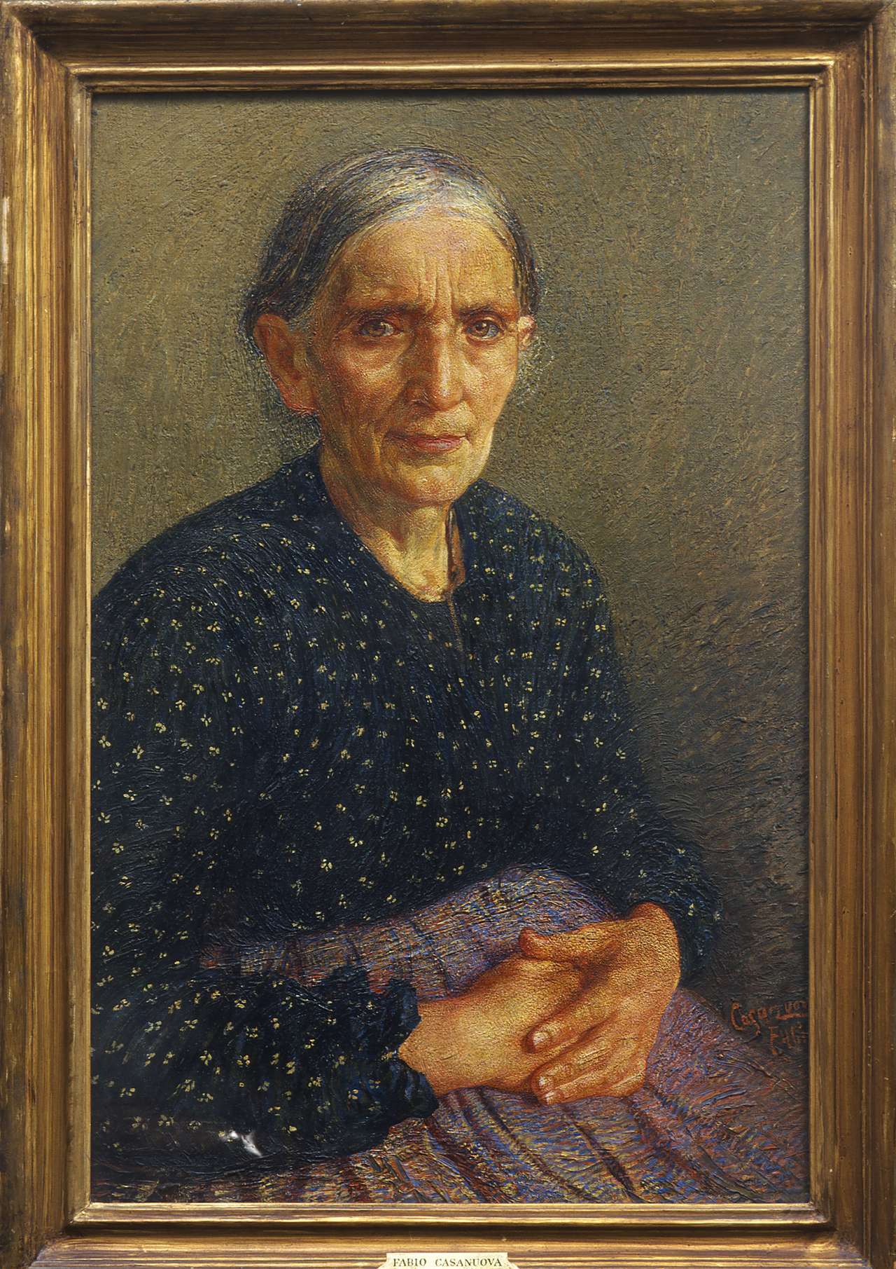 ritratto di donna (dipinto) di Casanuova Fabio (sec. XX)