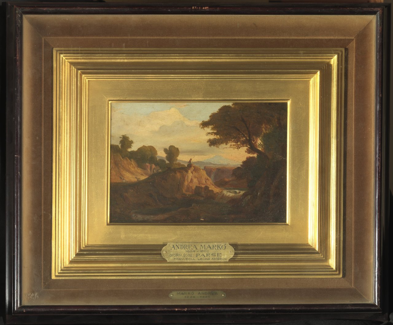 paesaggio (dipinto) di MarkÃ² Andrea (sec. XIX)