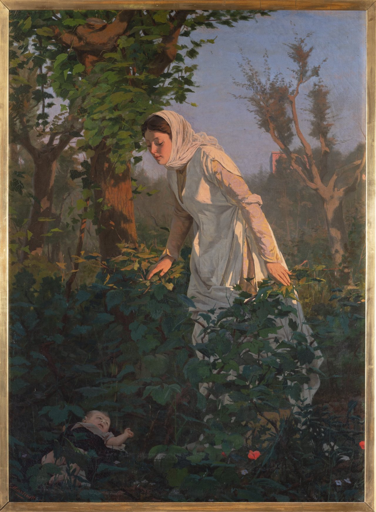 Dianora Castracani rinviene Castruccio nella vigna (dipinto) di Martinetti Giacomo (sec. XIX)