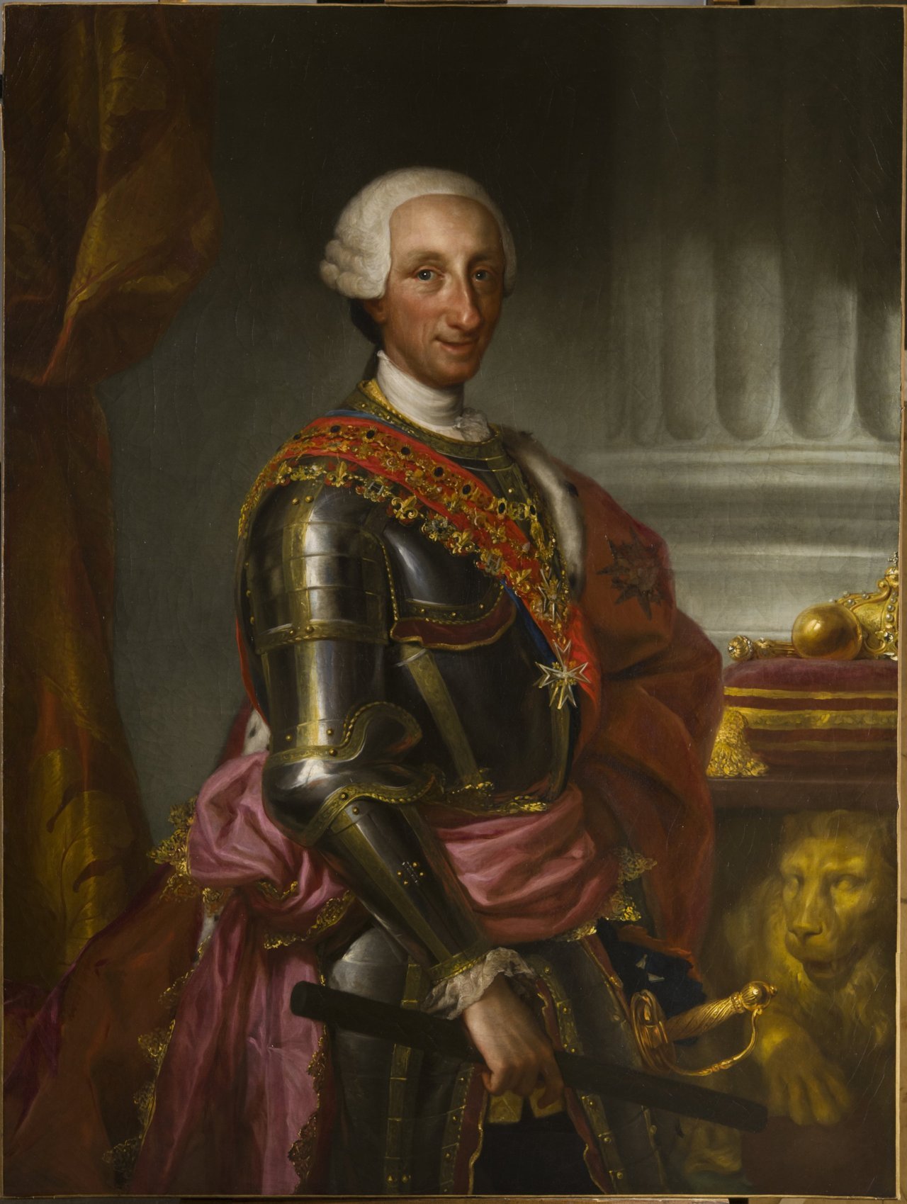 ritratto di Carlo III di Borbone (dipinto) di Mengs Anton Raphael (sec. XVIII)