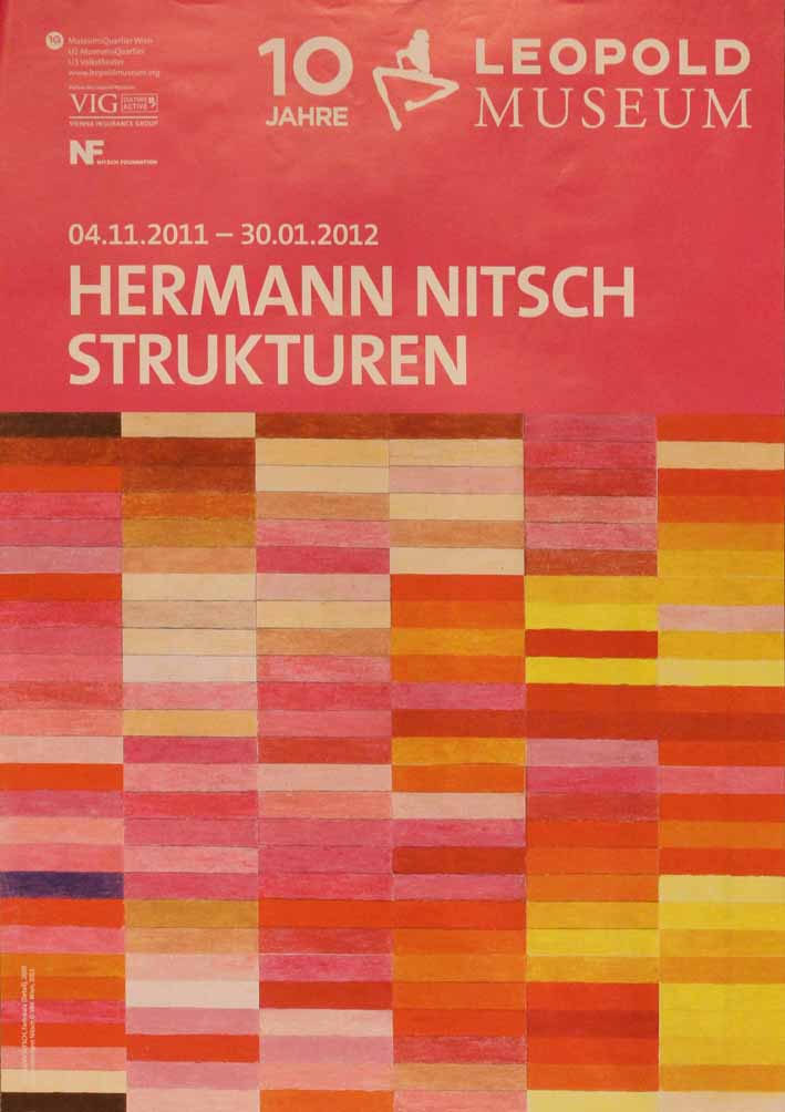 Immagine di uno dei esercizi cromatici di Hermann Nitsch (manifesto) di Hermann Nitsch (attribuito) - ambito austriaco (seconda metà XXI sec)