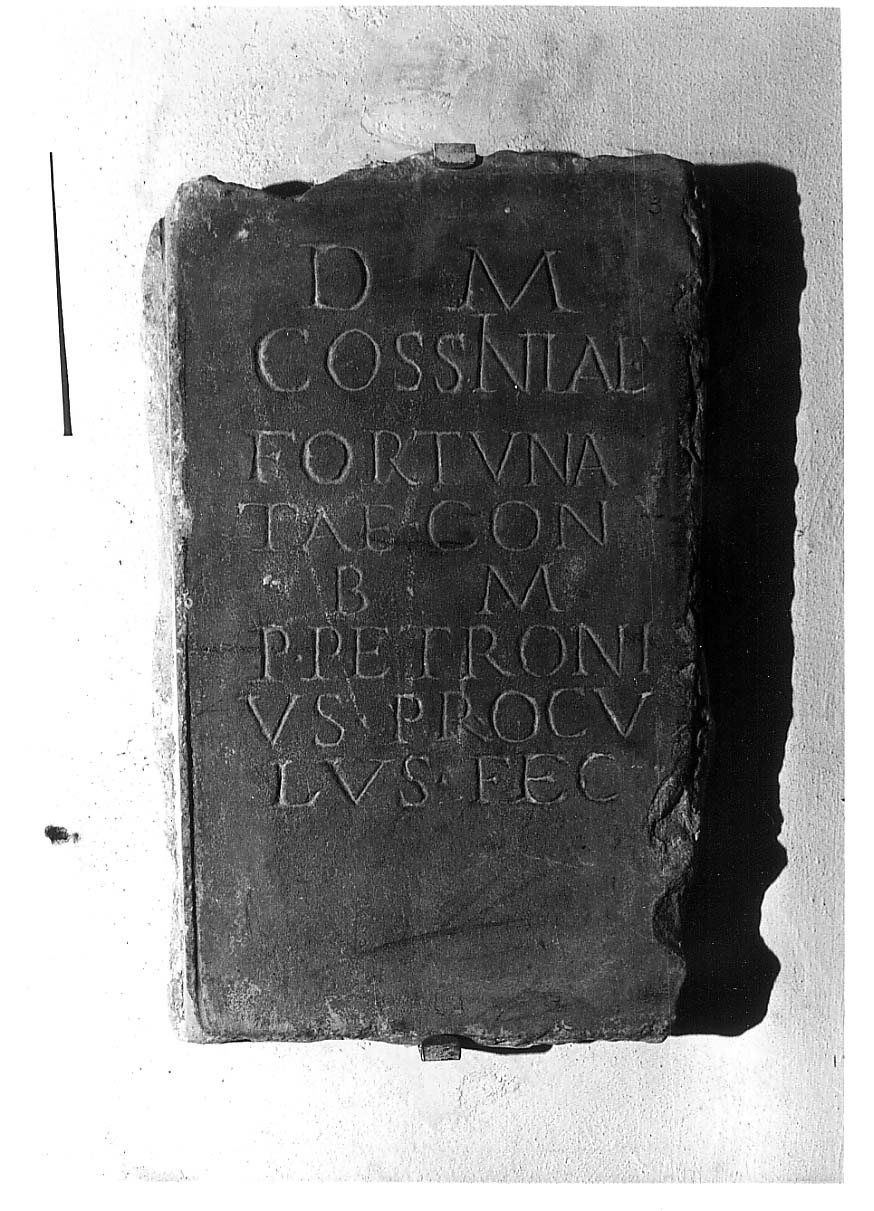 lastra iscritta - età romana (sec. II d.C)