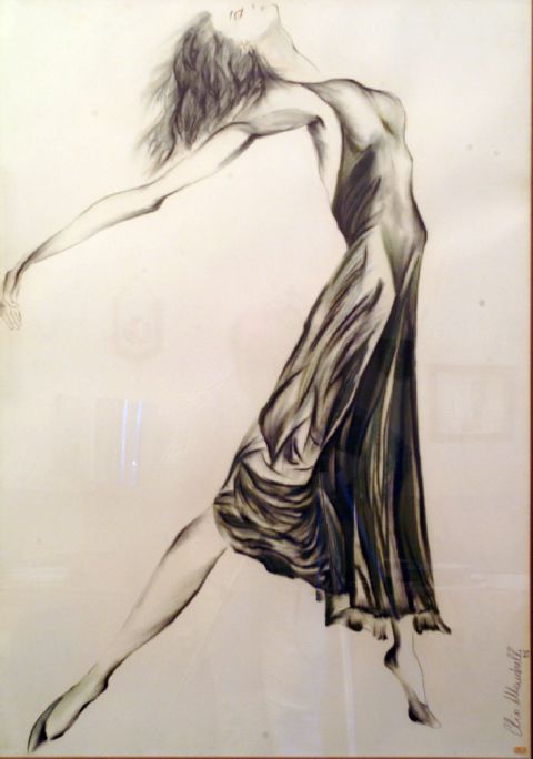 Ballerina, ballerina (disegno) di Mandrelli Clio (sec. XX)
