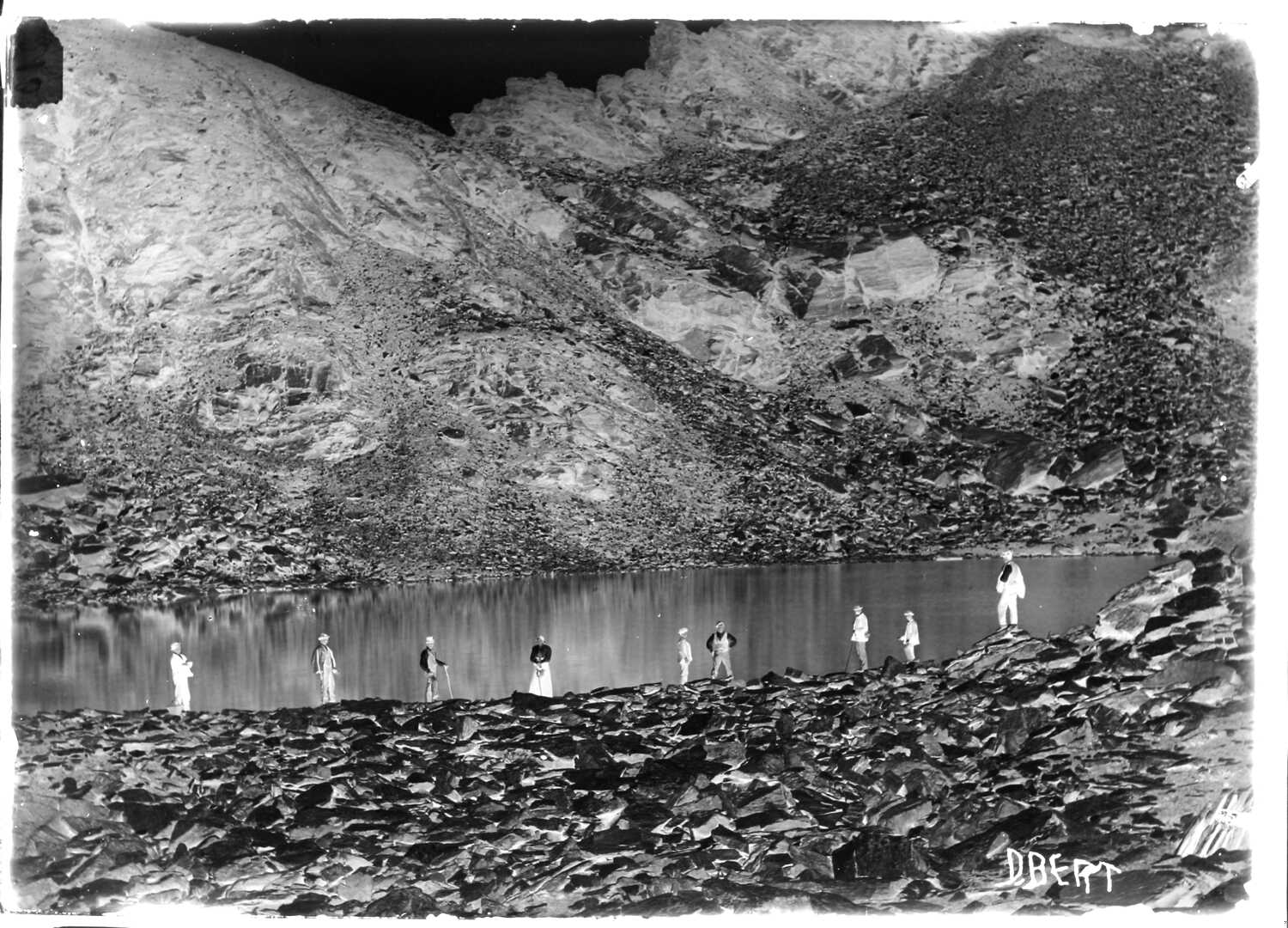 Paesaggio montano (Negativo) di Bert, Davide (XIX)