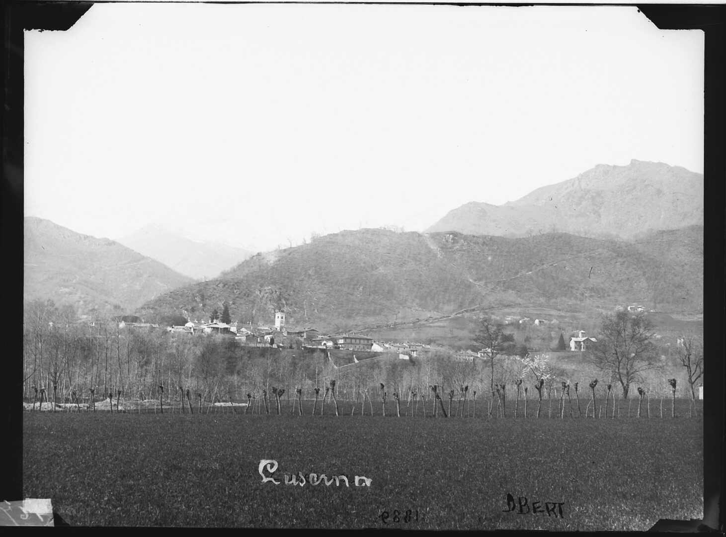 Paesaggio montano (Negativo) di Bert, Davide (XIX)