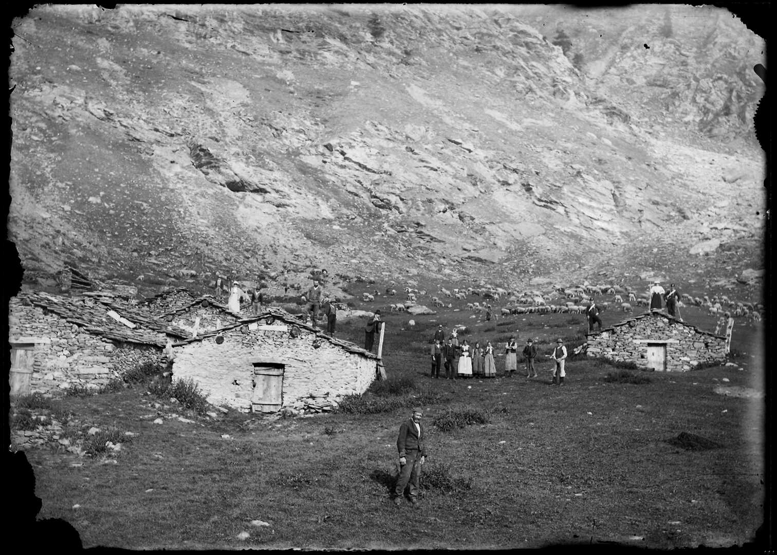 Paesaggio montano (Negativo) di Bert, Davide (Ultimo quarto XIX)