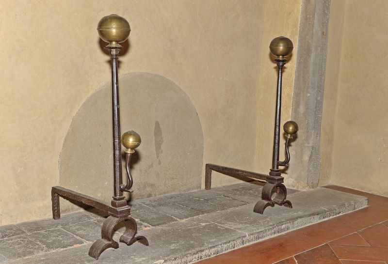 alare, coppia - produzione toscana (seconda metà sec. XVI)