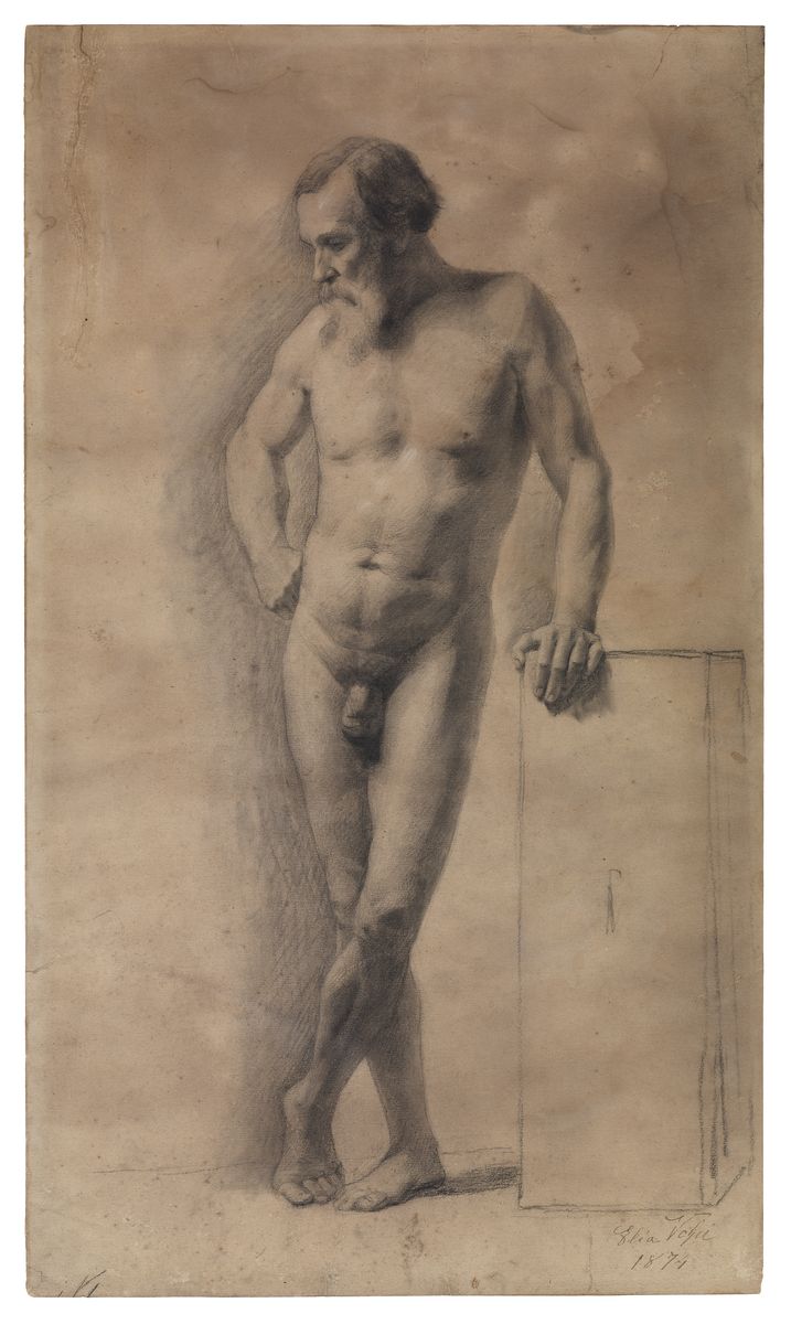 figure maschili (disegno) di Volpi Elia (sec. XIX)
