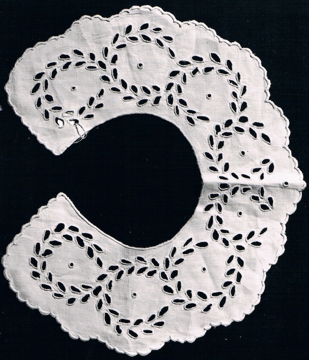 colletto - manifattura italiana (sec. XIX)