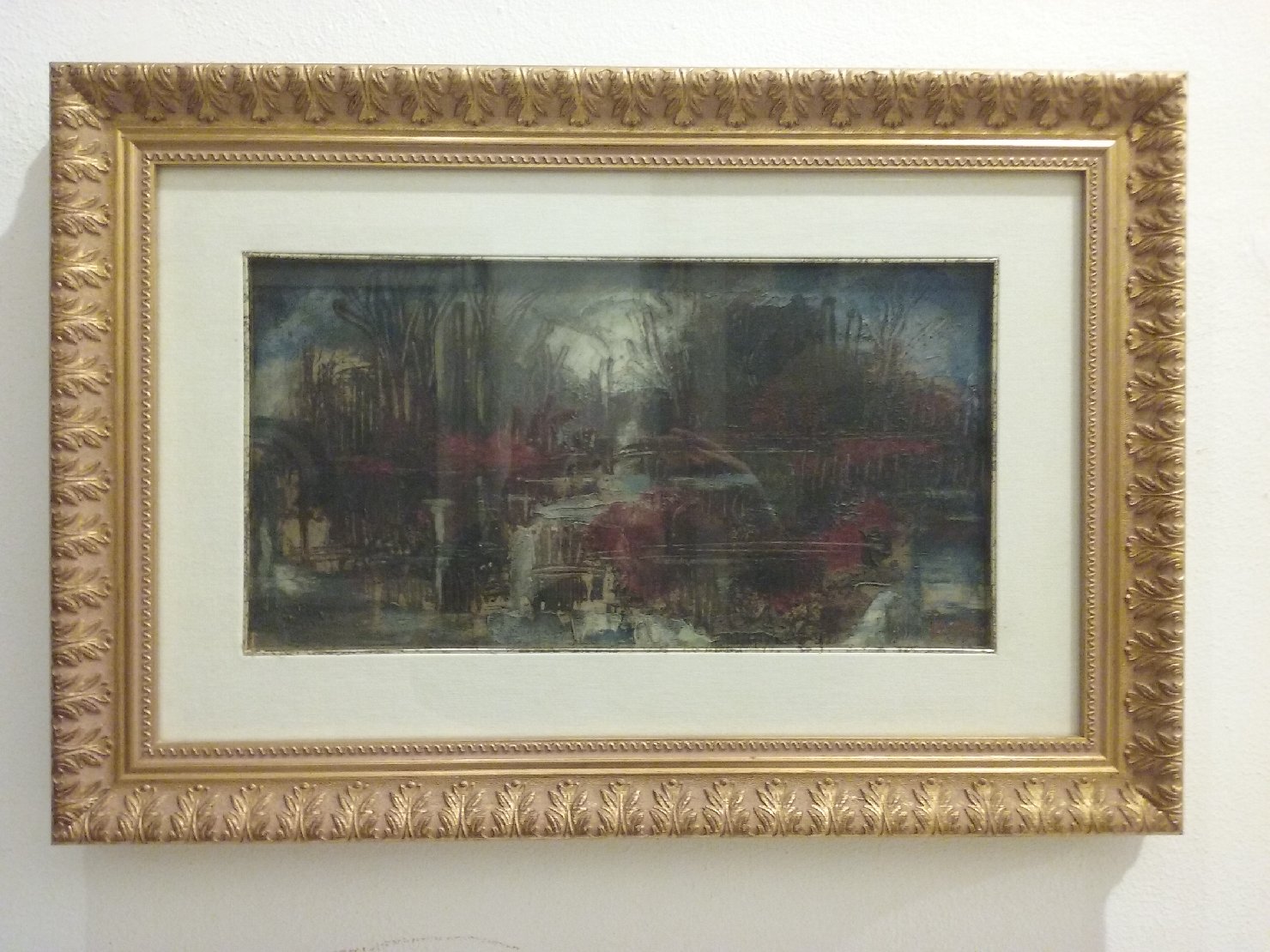 Mirando interminati spazi, paesaggio rappresentazione simbolica (dipinto) di Lucio Parigi (attribuito) (sec. XX)