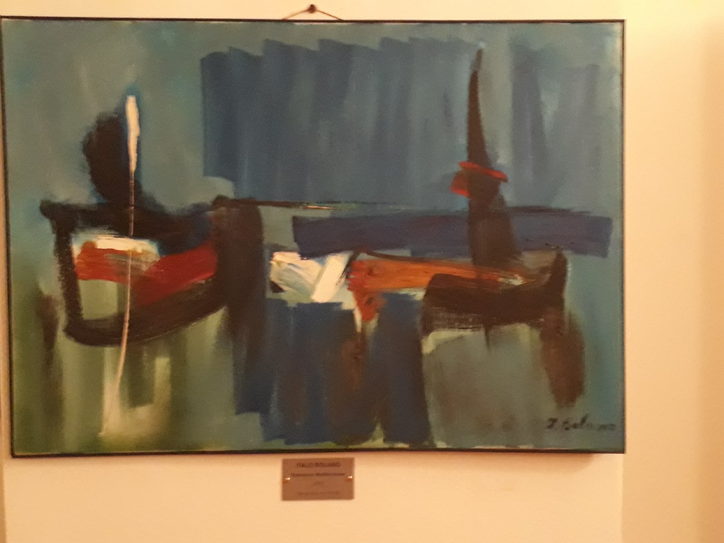 Emozione mediterranea, Rappresentazione simbolica (dipinto) di Italo Bolano (attribuito) (sec. XX)