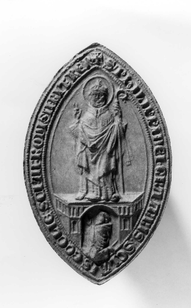 San Afrodisio (calco di sigillo) di Lelli Oronzio (bottega) (ultimo quarto sec. XIX)