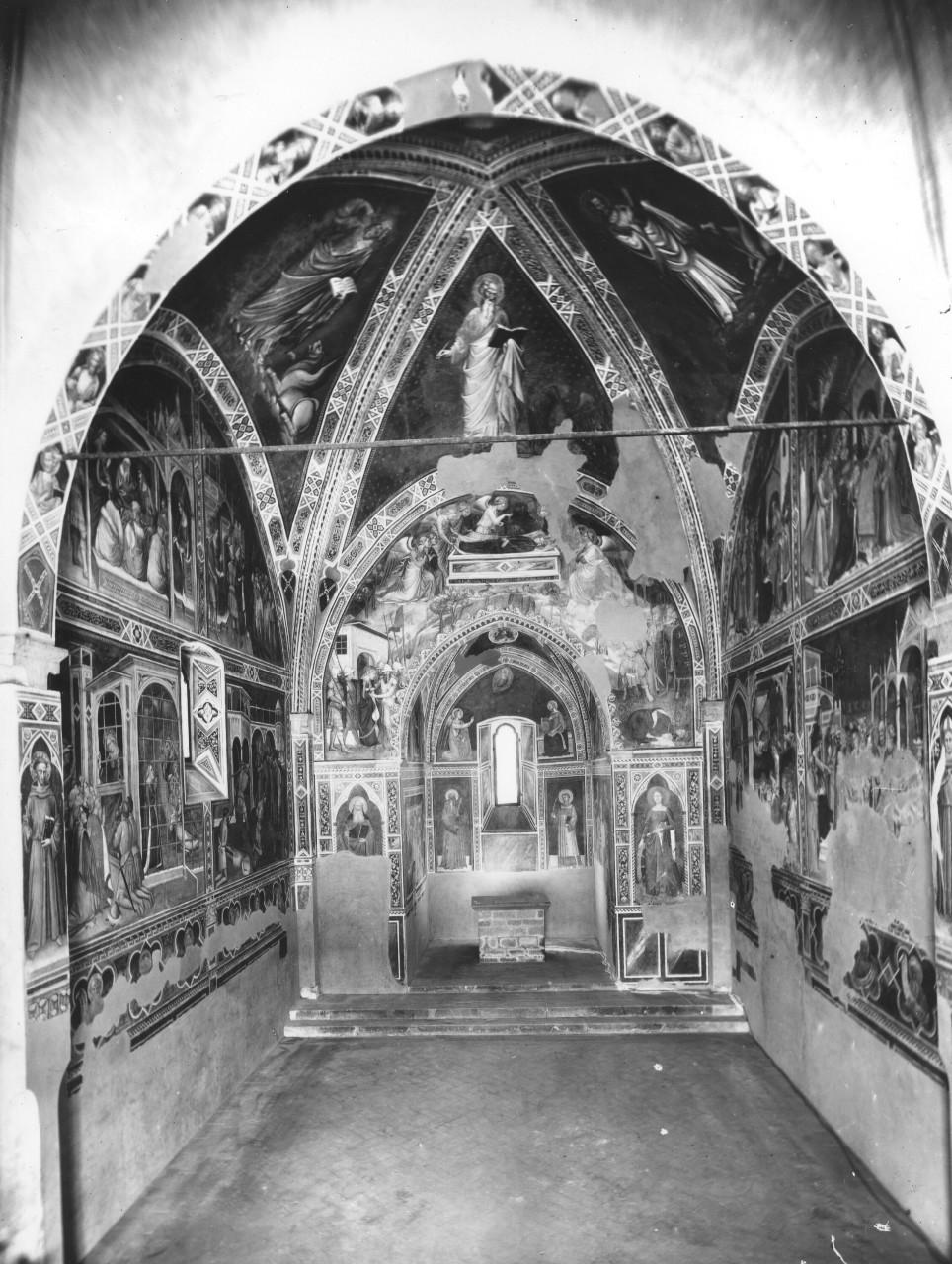 Storie di Santa Caterina d'Alessandria (dipinto murale, ciclo) di Maestro di Barberino (attribuito), Nelli Pietro (attribuito), Spinello Aretino (sec. XIV, sec. XIV)