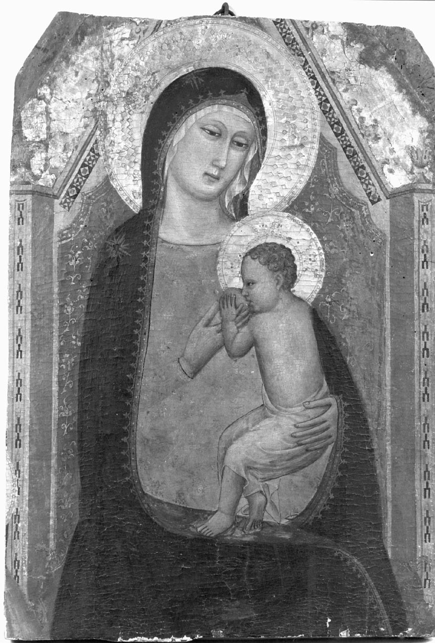 Madonna con Bambino (dipinto) di Daddi Bernardo (bottega) (prima metà sec. XIV)