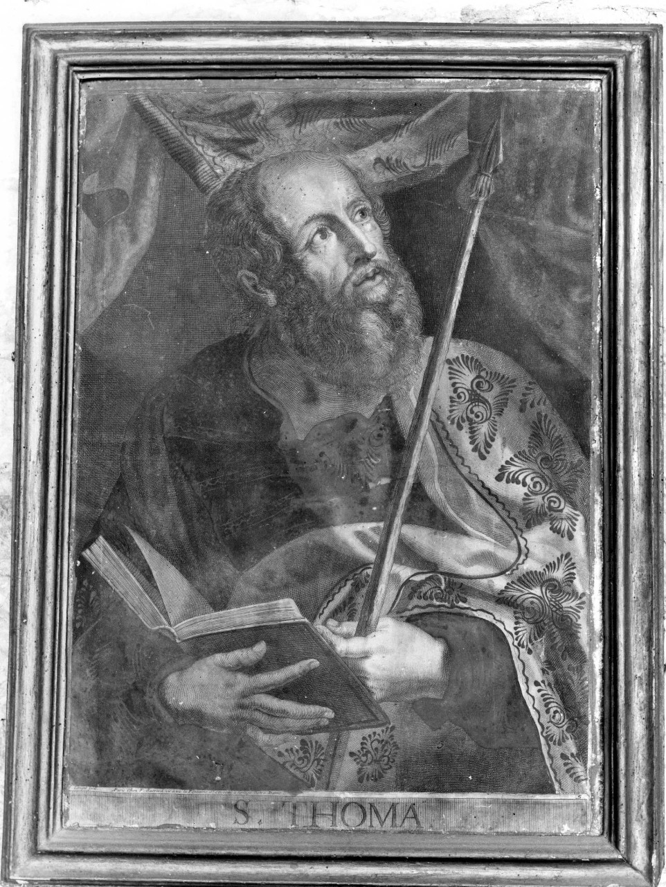 San Tommaso apostolo (stampa, serie) di Landry Pierre (attribuito), Langot FranÃ§ois (secc. XVII/ XVIII)