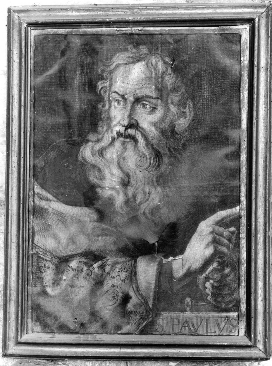 San Paolo Apostolo (stampa, serie) di Landry Pierre, Reni Guido (secc. XVII/ XVIII)