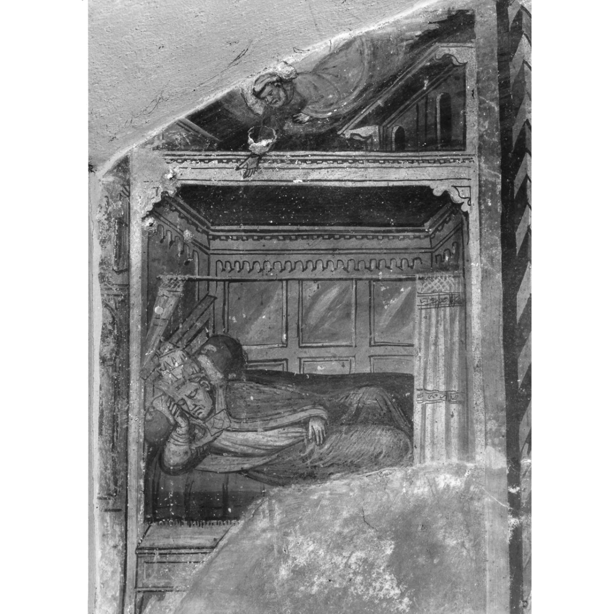 storie della vita di San Francesco d'Assisi (dipinto murale, frammento) di Cenni di Francesco di Ser Cenni (fine sec. XIV)