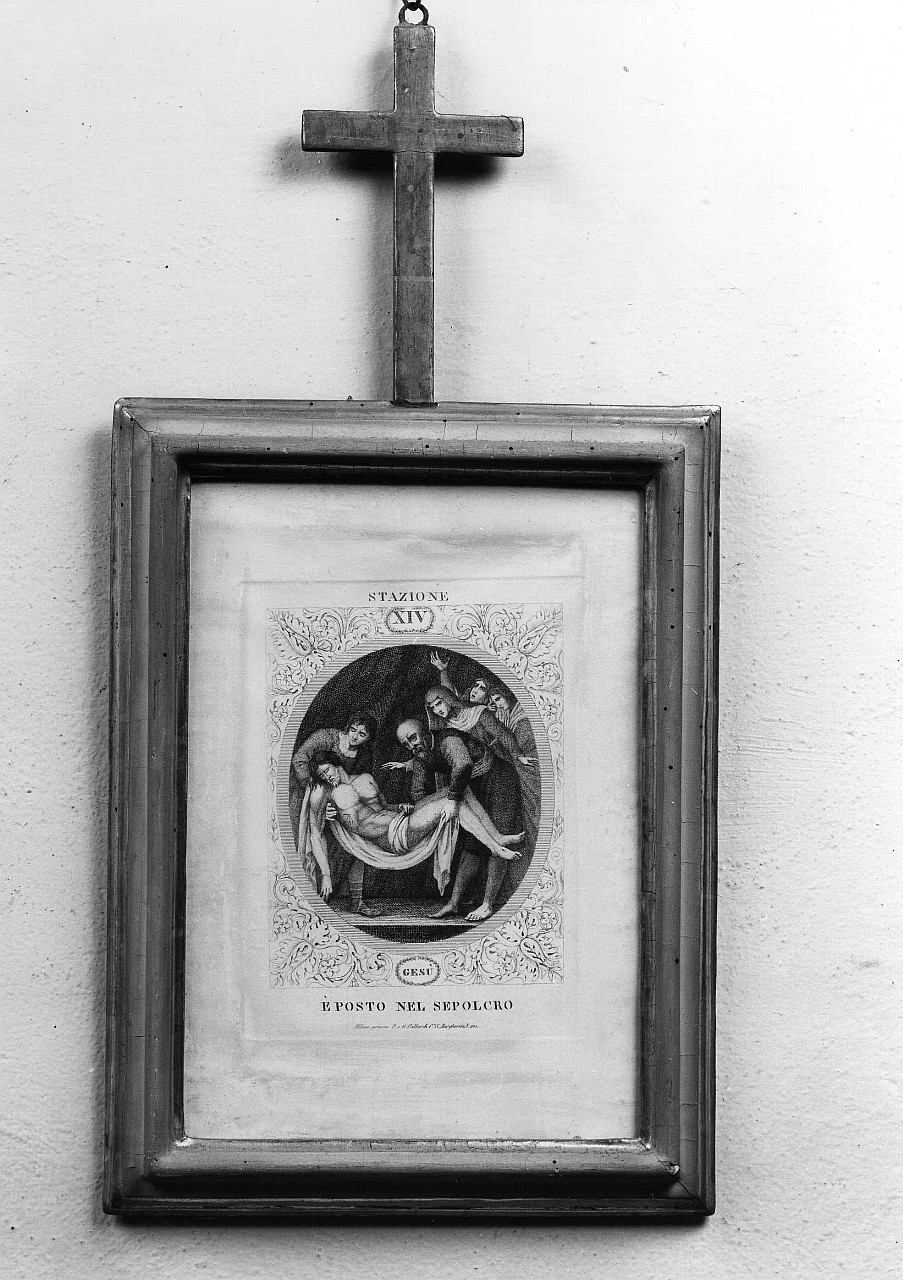 stazioni della via crucis (stampa, serie) di Rados Luigi (prima metà sec. XIX)
