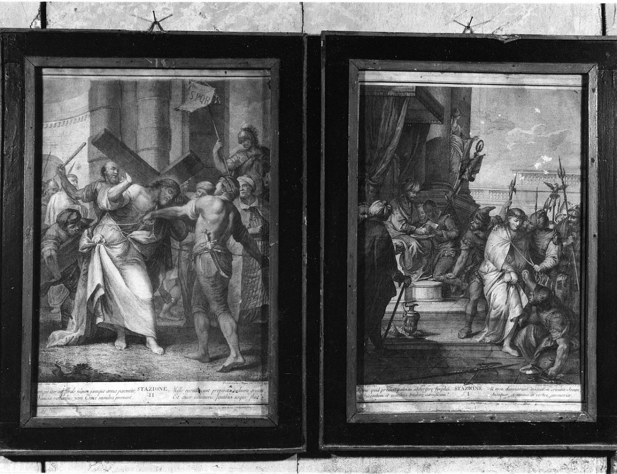 stazione I: Gesù condannato a morte (stampa) di Zugno Francesco - ambito veneziano (ultimo quarto sec. XVIII)