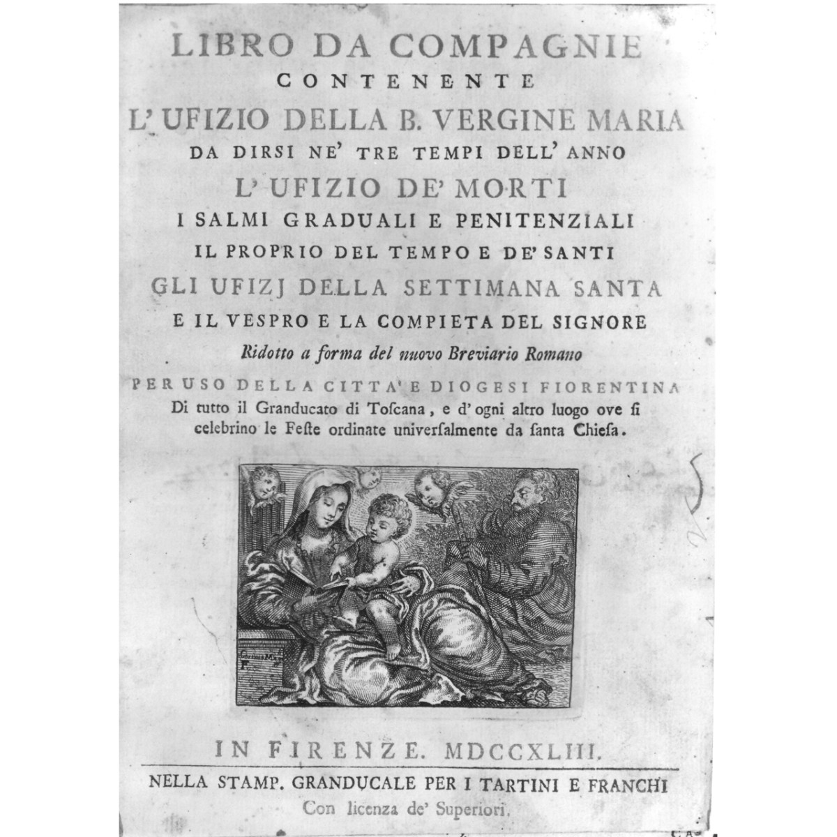 Sacra Famiglia (stampa) - ambito italiano (sec. XVIII)